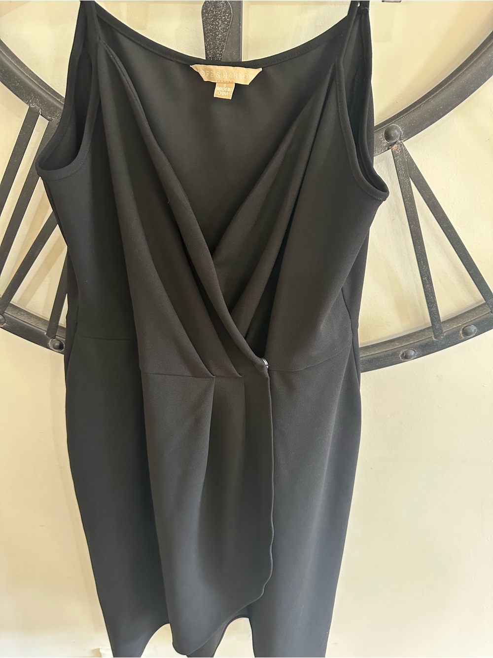 One-Shoulder Black Draped Sheath Dress - Luxe Evening Wear